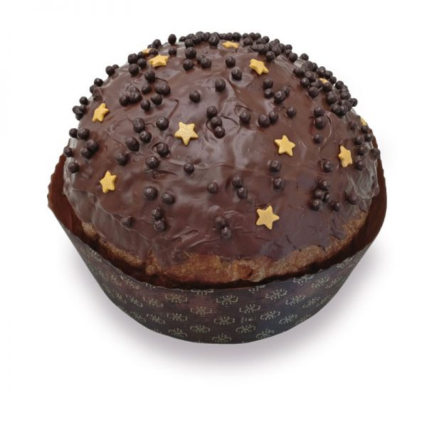 panettone cioccolato con stelline